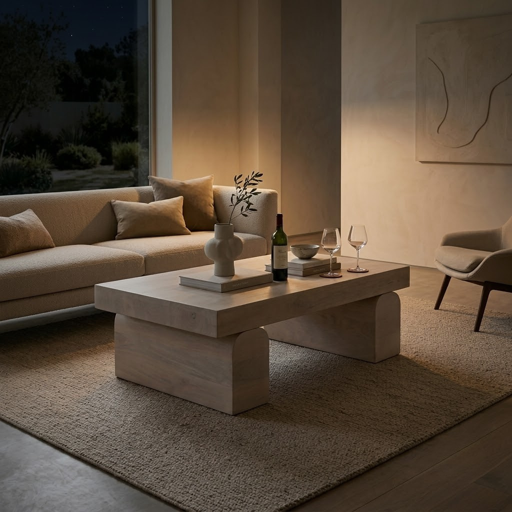Portico Rectangular Arch Base Coffee Table