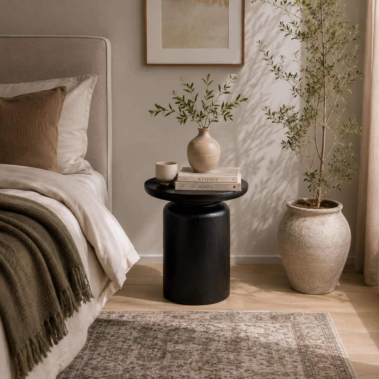 Obsidian Side Table