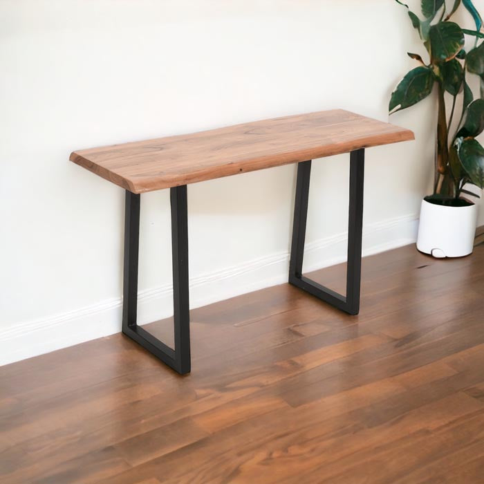 Live Edge solid wood Console hallway entryway sofa Table