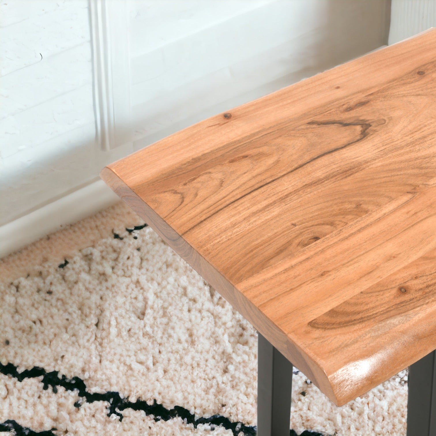 Live Edge solid wood Console hallway entryway sofa Table