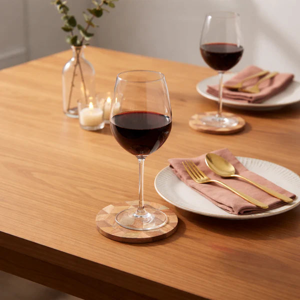 Mosaic Round Wooden Coasters