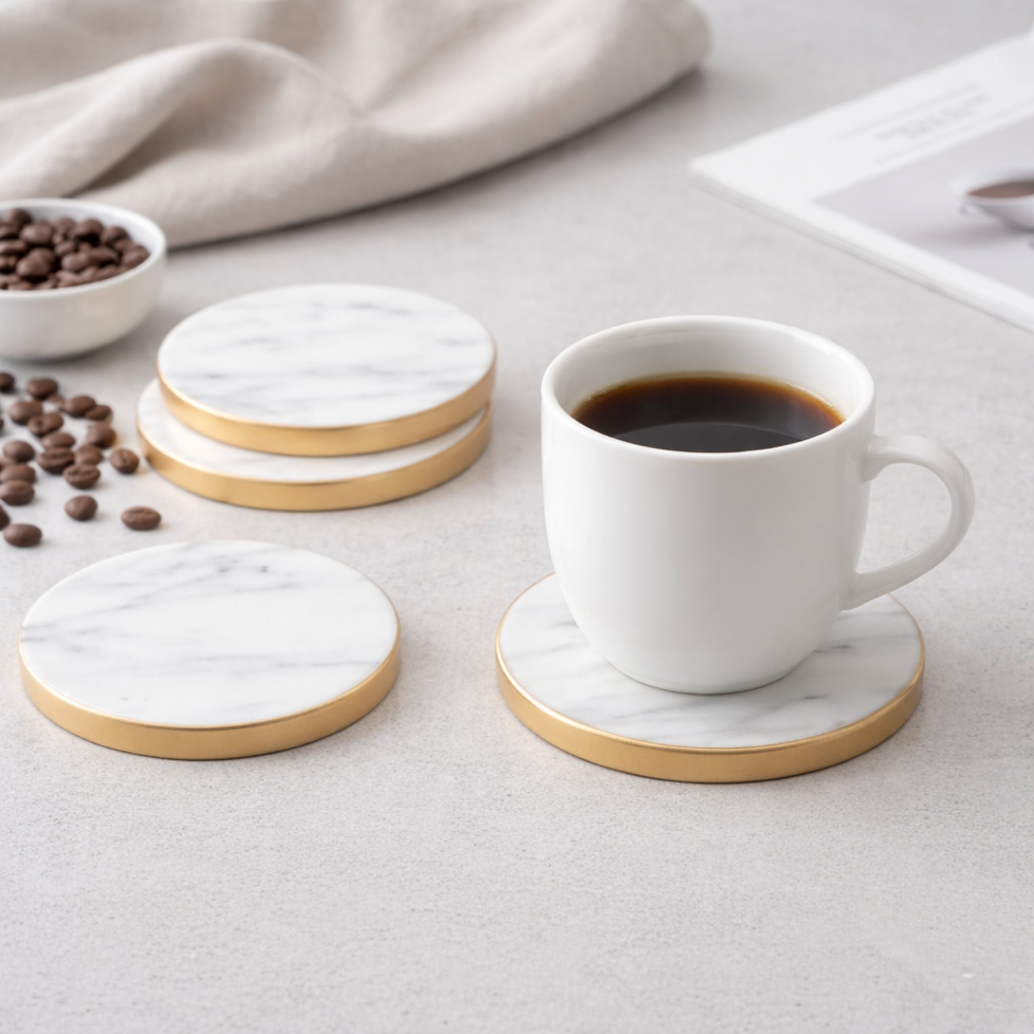 Halo Marble Coasters (Set of 4)