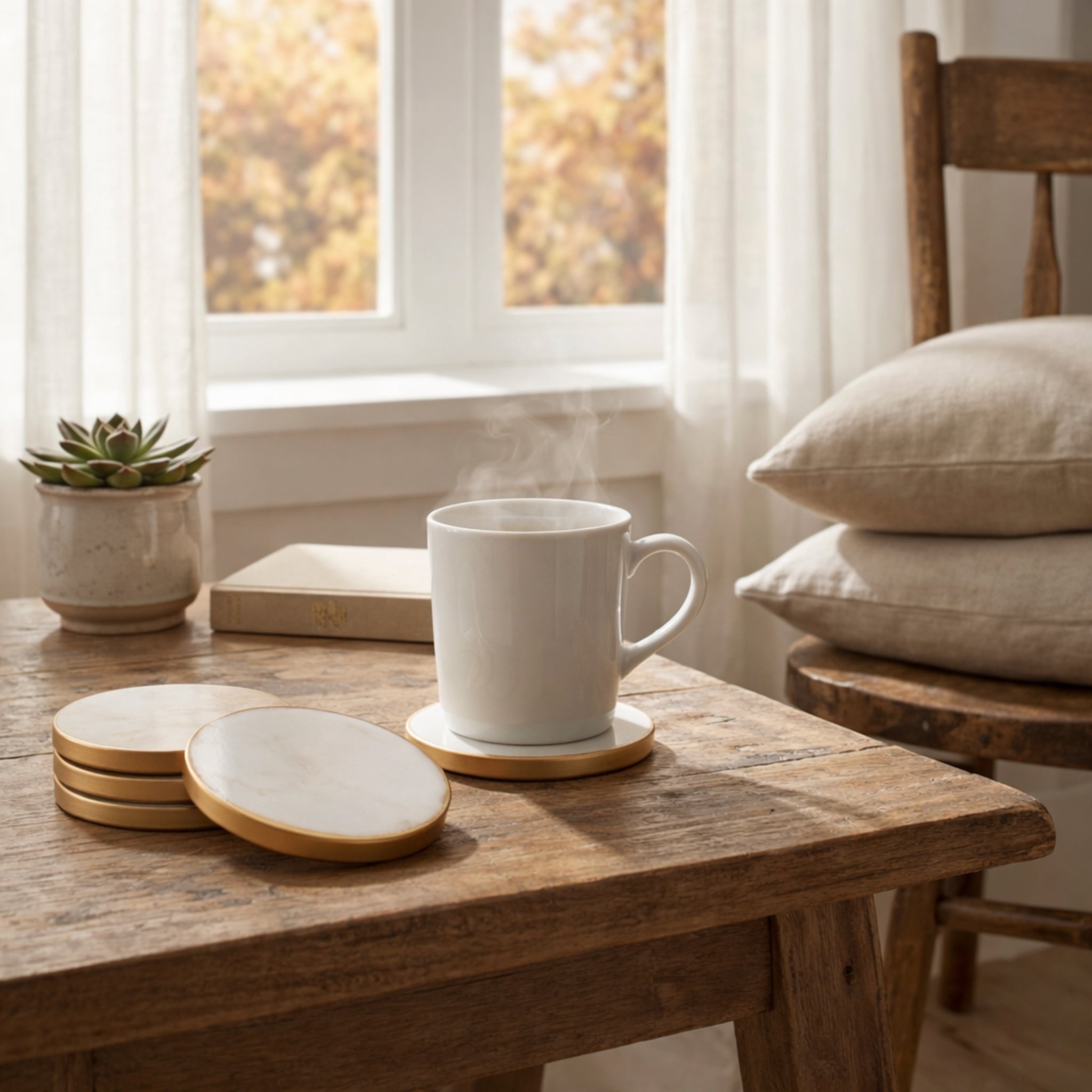 Halo Marble Coasters (Set of 4)