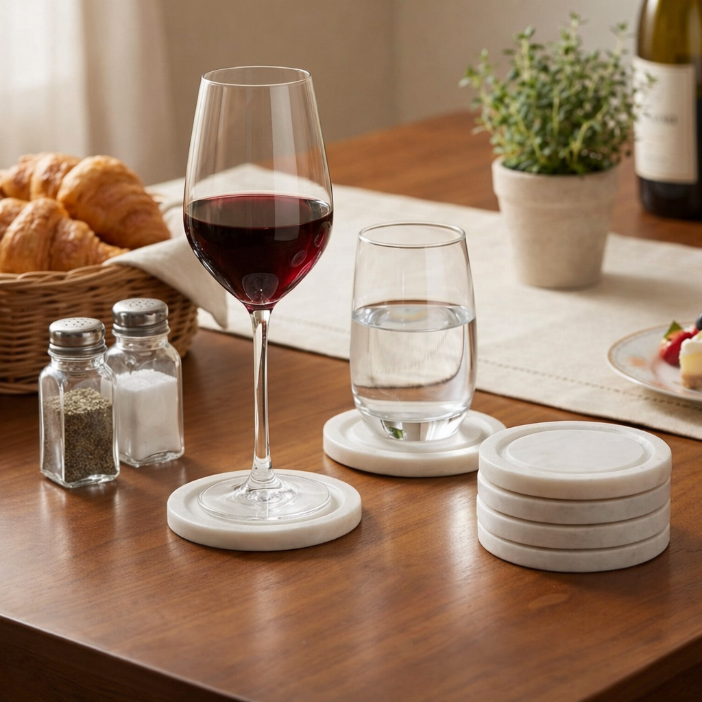 Swirl Marble Coasters (Set of 4)