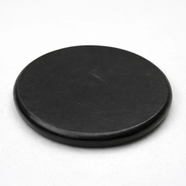 Obsidian Round Wooden Coasters