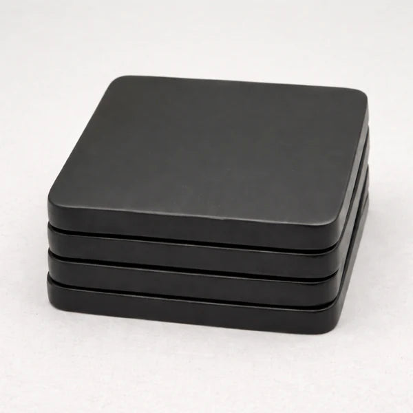 Obsidian Square Wooden Coasters