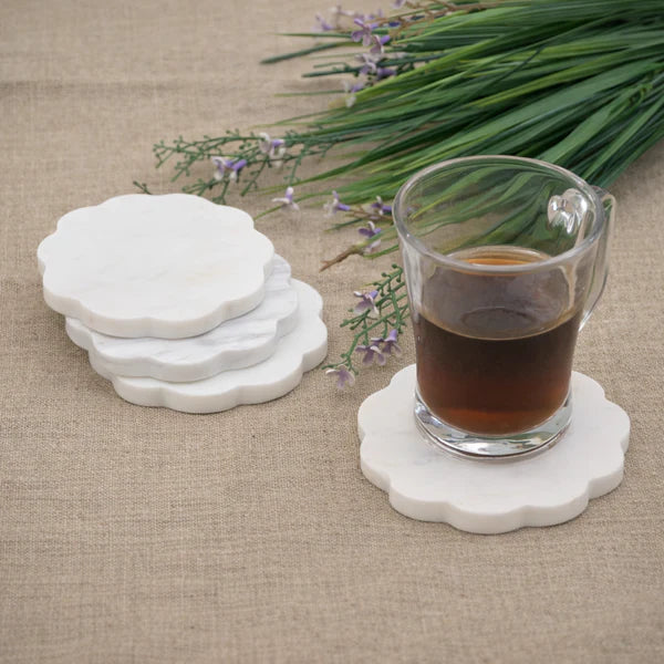 Scallop Marble Coasters