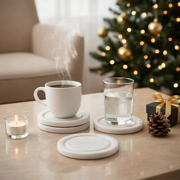 Swirl Marble Coasters (Set of 4)