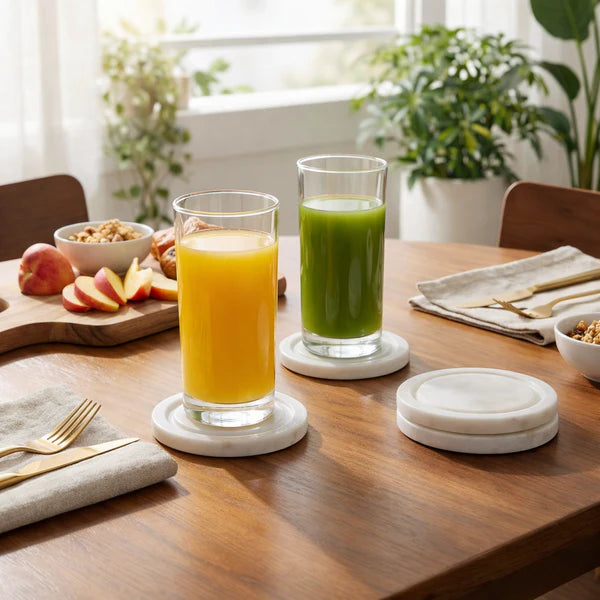 Swirl Marble Coasters (Set of 4)