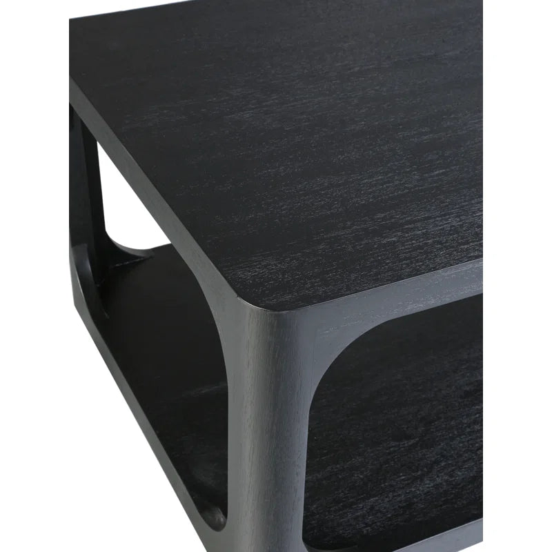Mango Wood rectangle black COffee Table