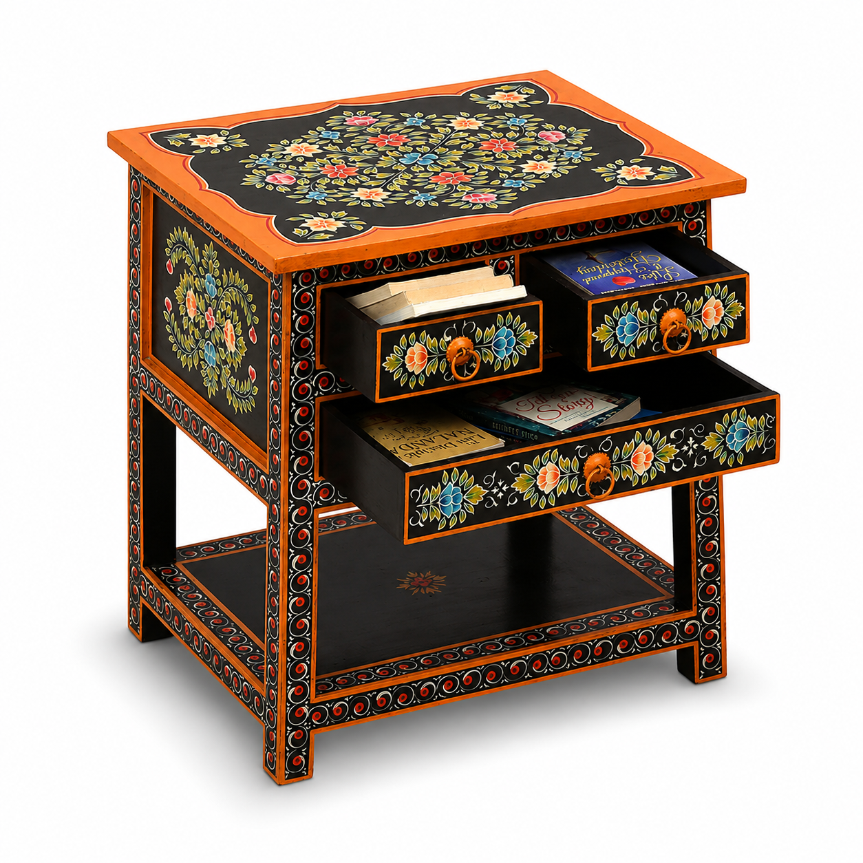 Marigold Noir Bedside Table