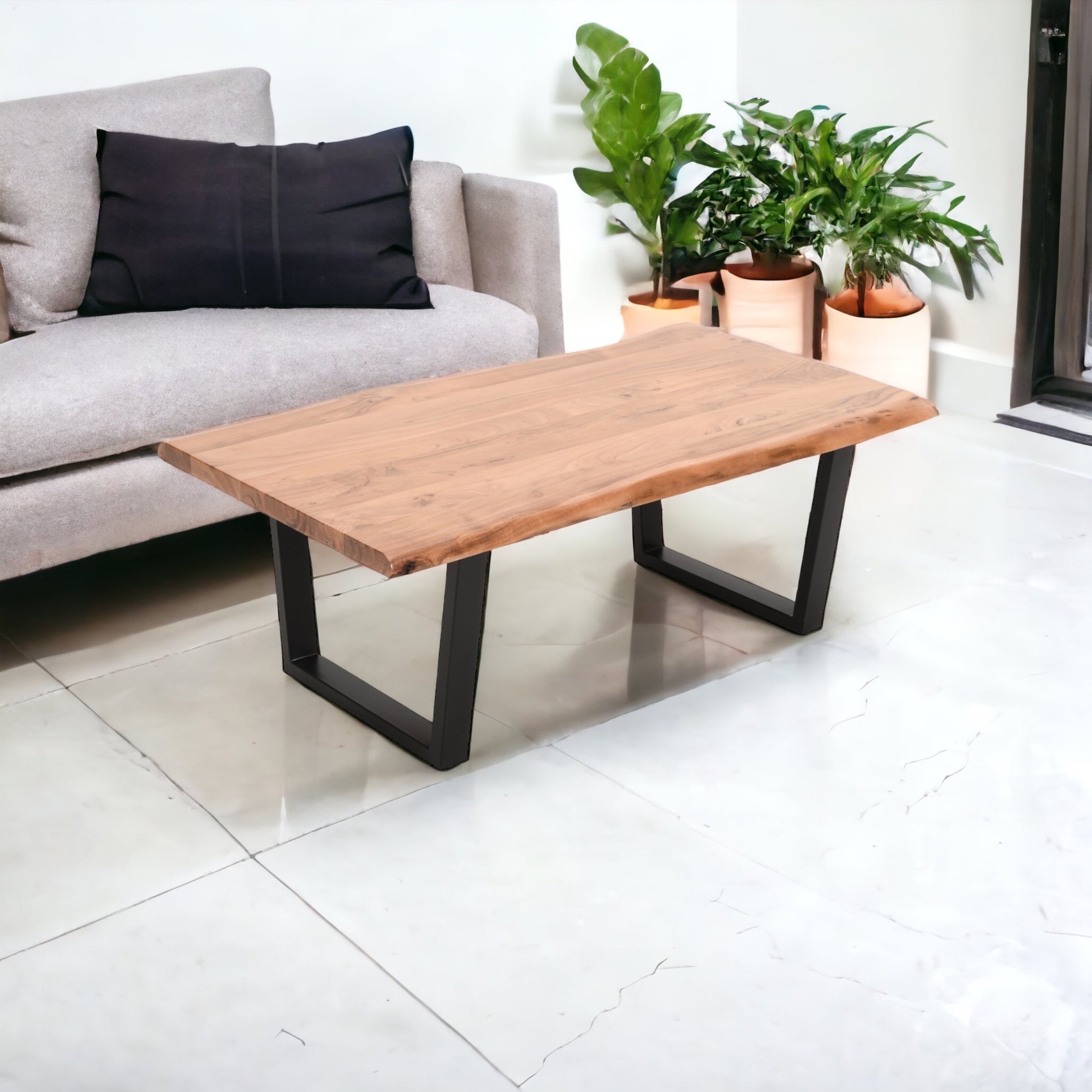 Live Edge Acacia Solid Wood Coffee Table