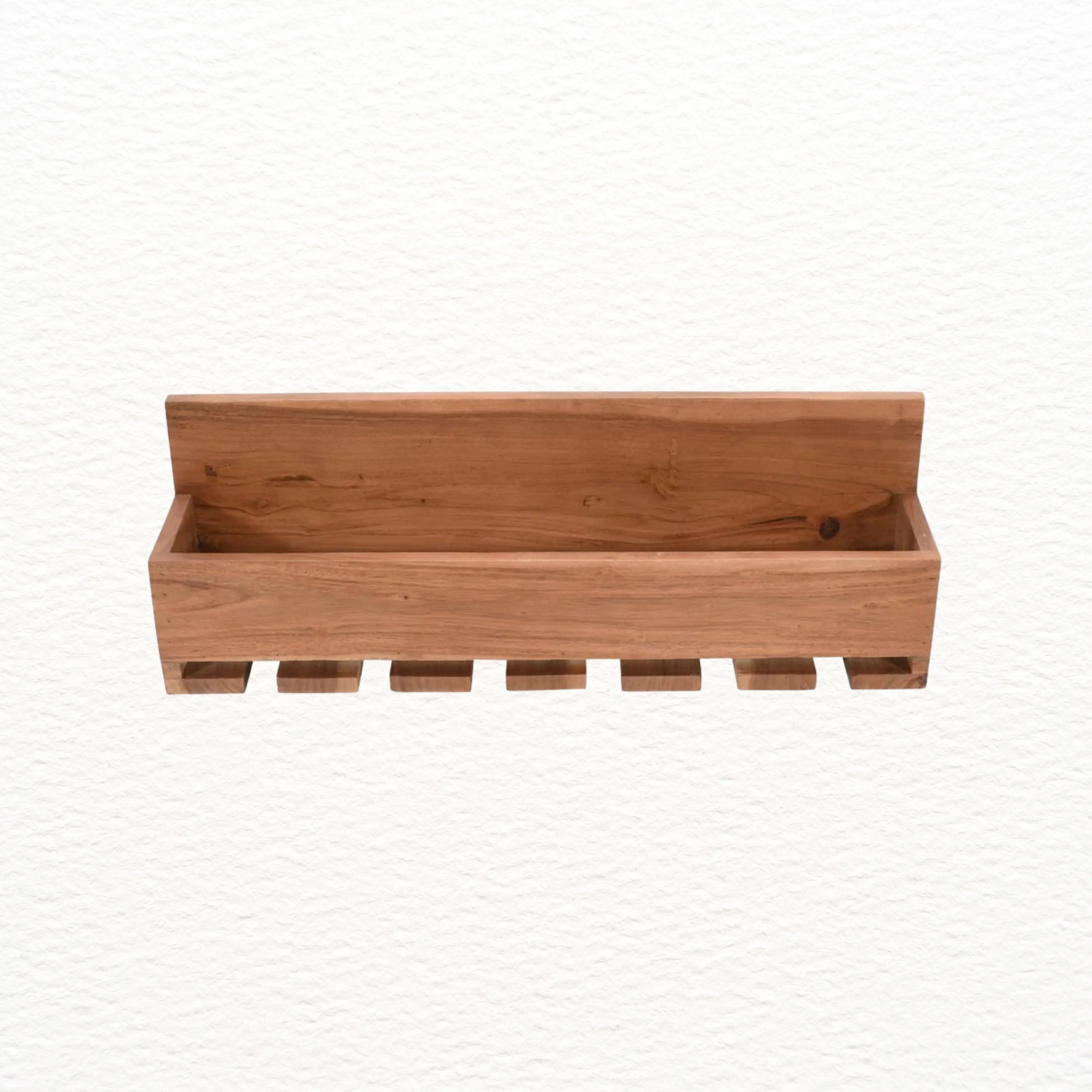 Farmhouse-Style Kitchen Wine Stem Rack