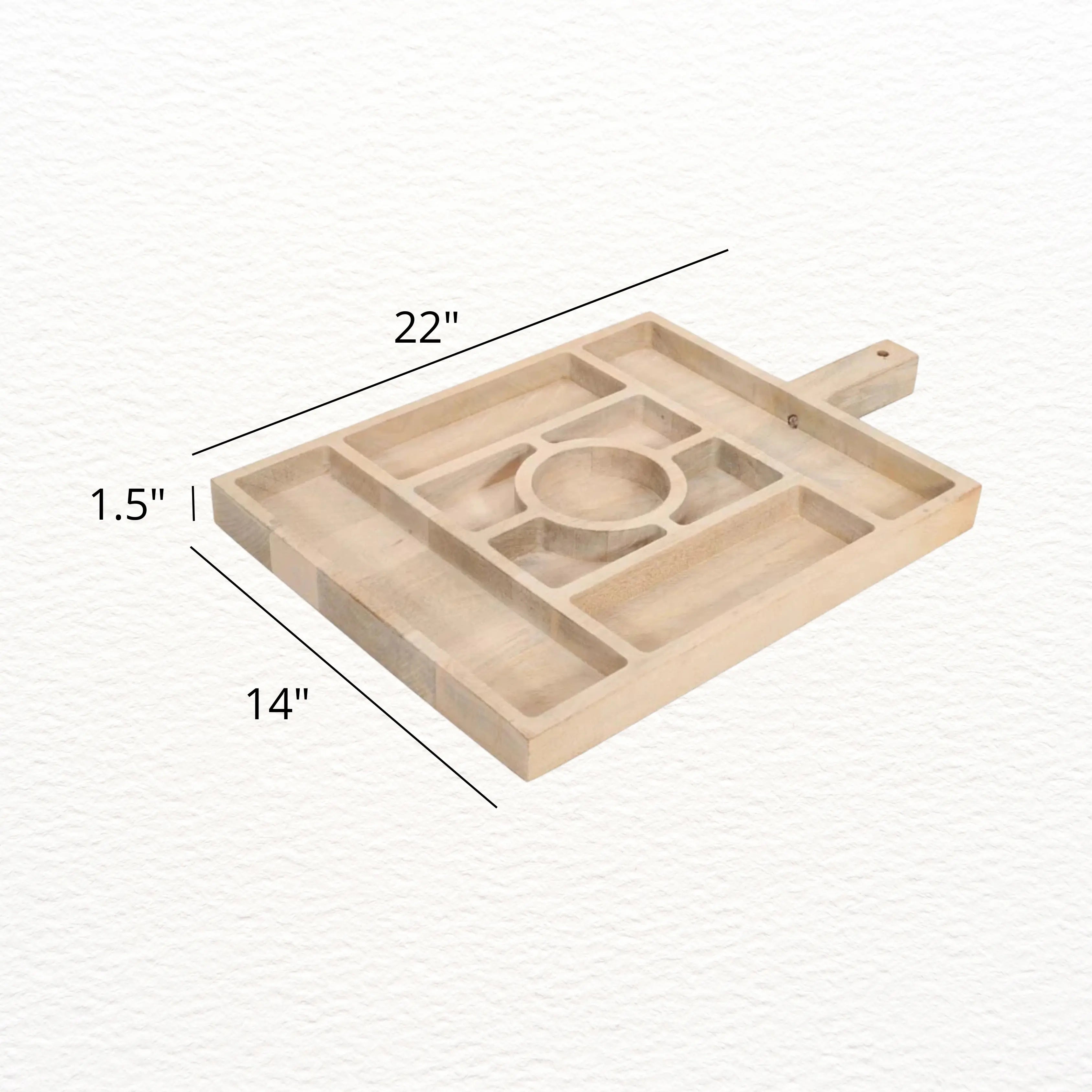 Boardwalk Sectioned Serving Tray
