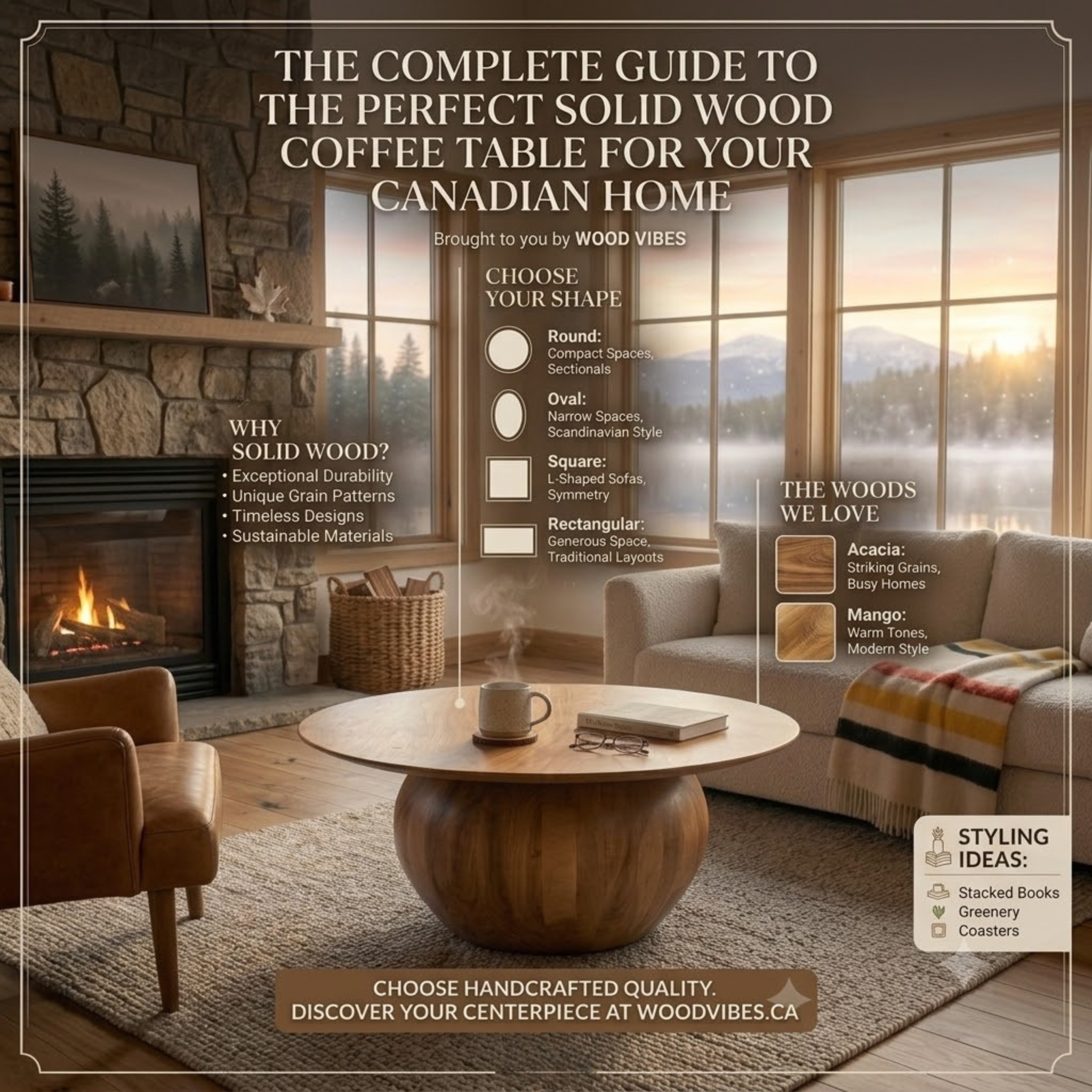 The Complete Guide to Choosing the Perfect Solid Wood Coffee Table for Your Canadian Home