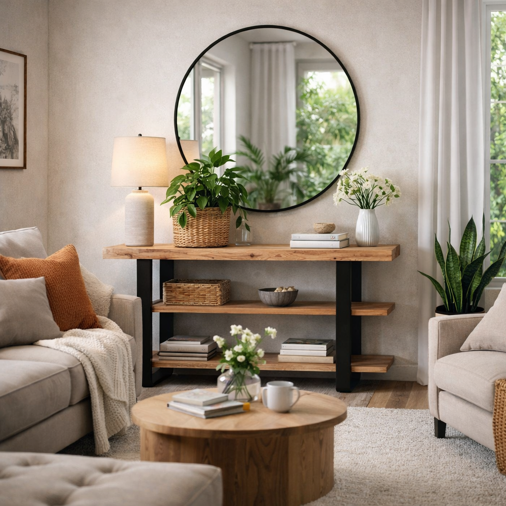 Live Edge Console Table