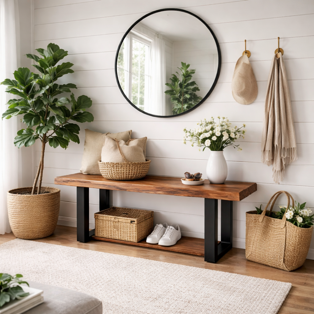 YOU Acacia Live Edge Bench