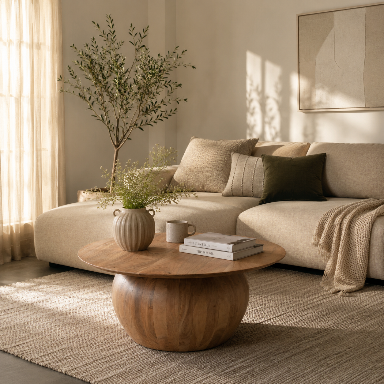 Grove Round Sculptural Coffee Table
