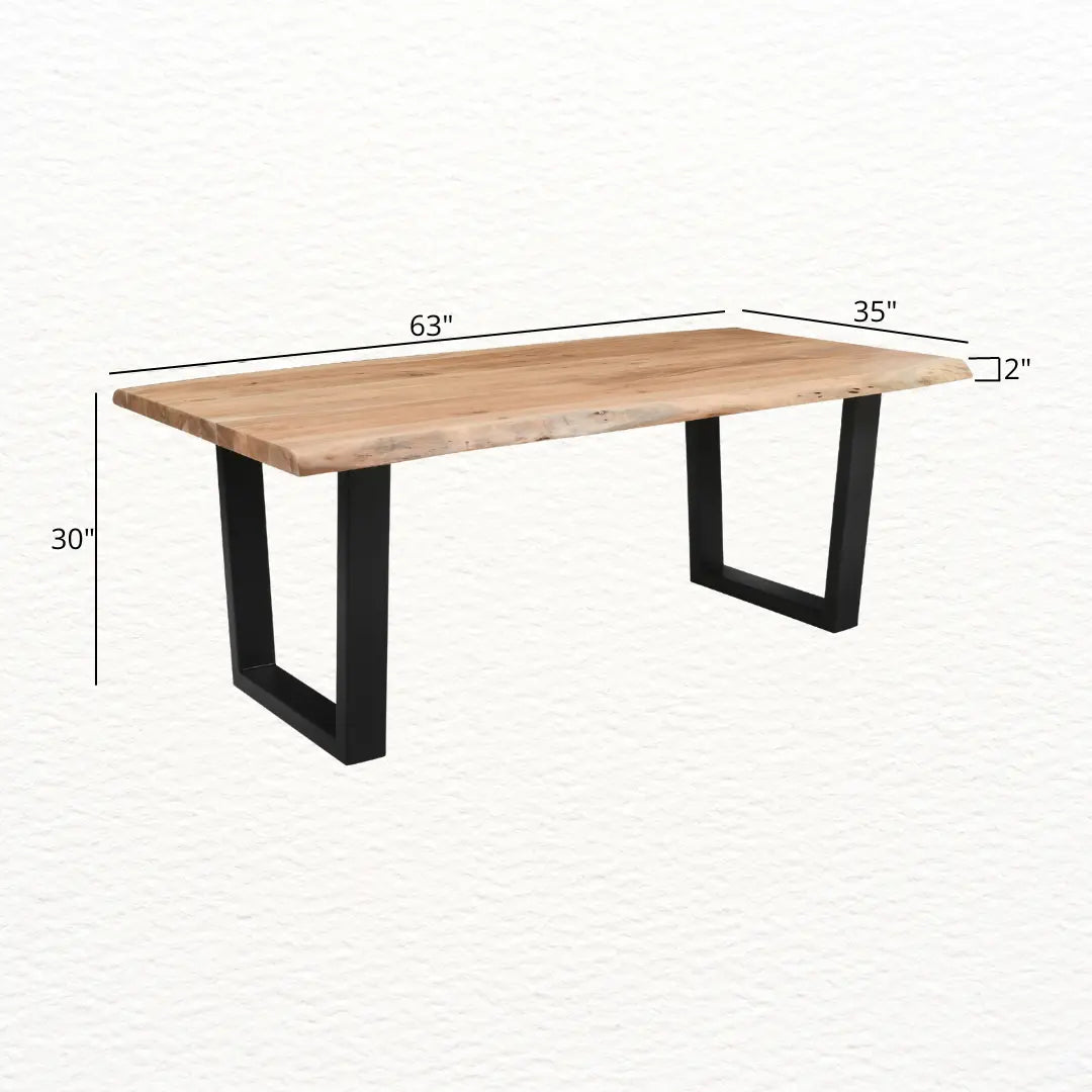 YOU Acacia Live Edge Dining Table