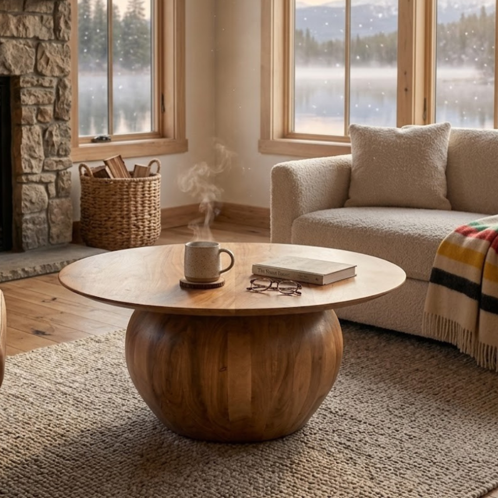 Grove Round Sculptural Coffee Table