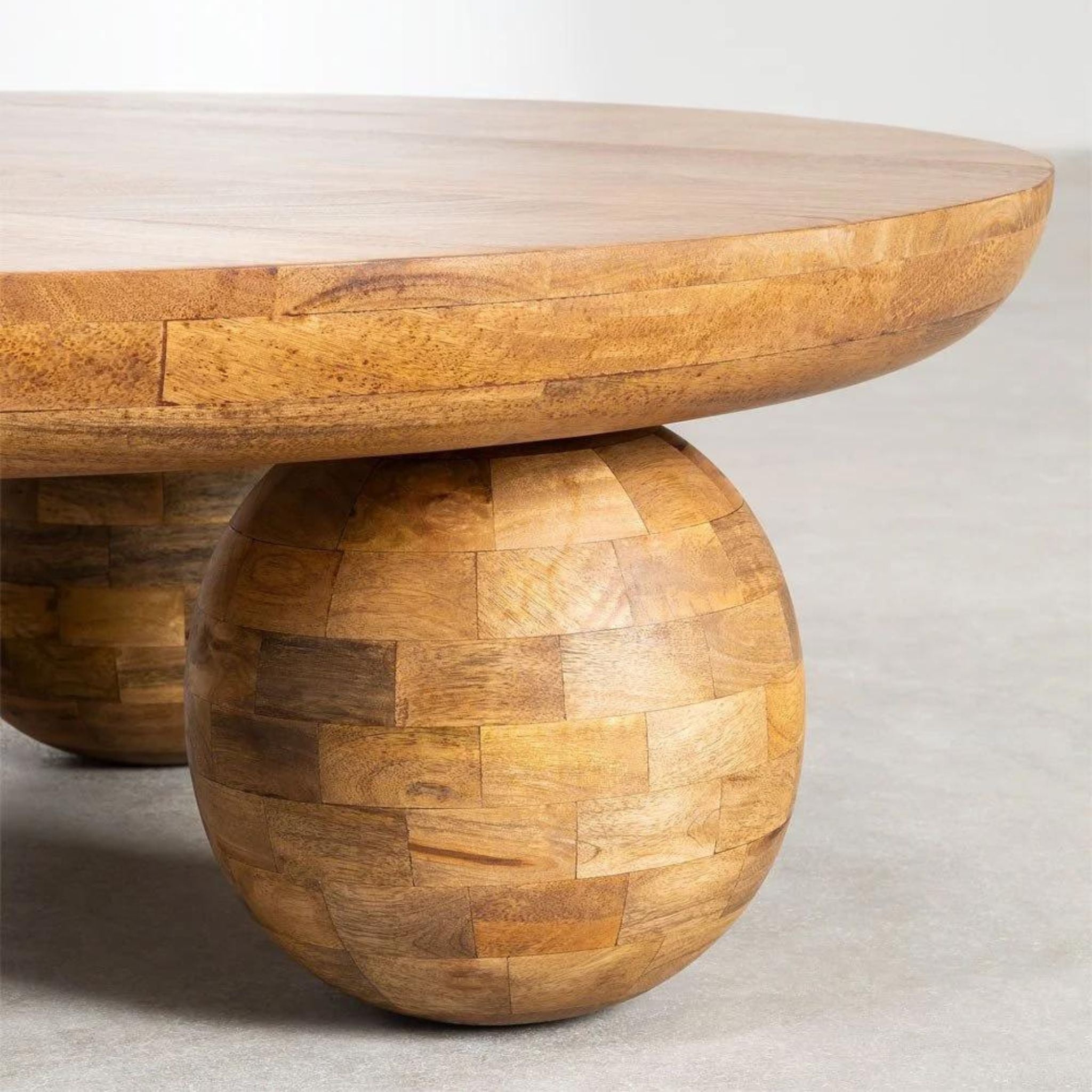 Solstice Round Coffee Table | Mango Solid Wood