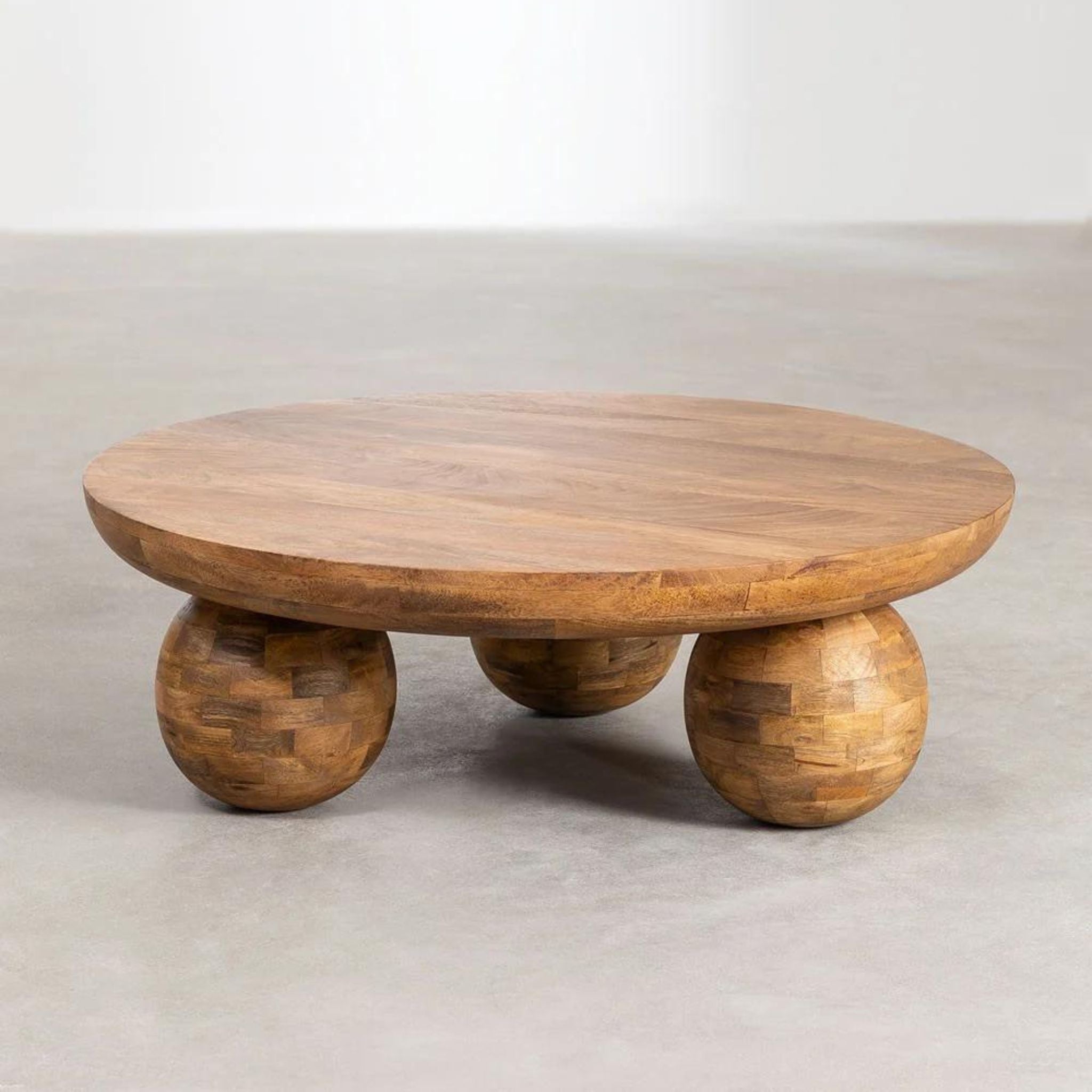 Solstice Round Coffee Table | Mango Solid Wood