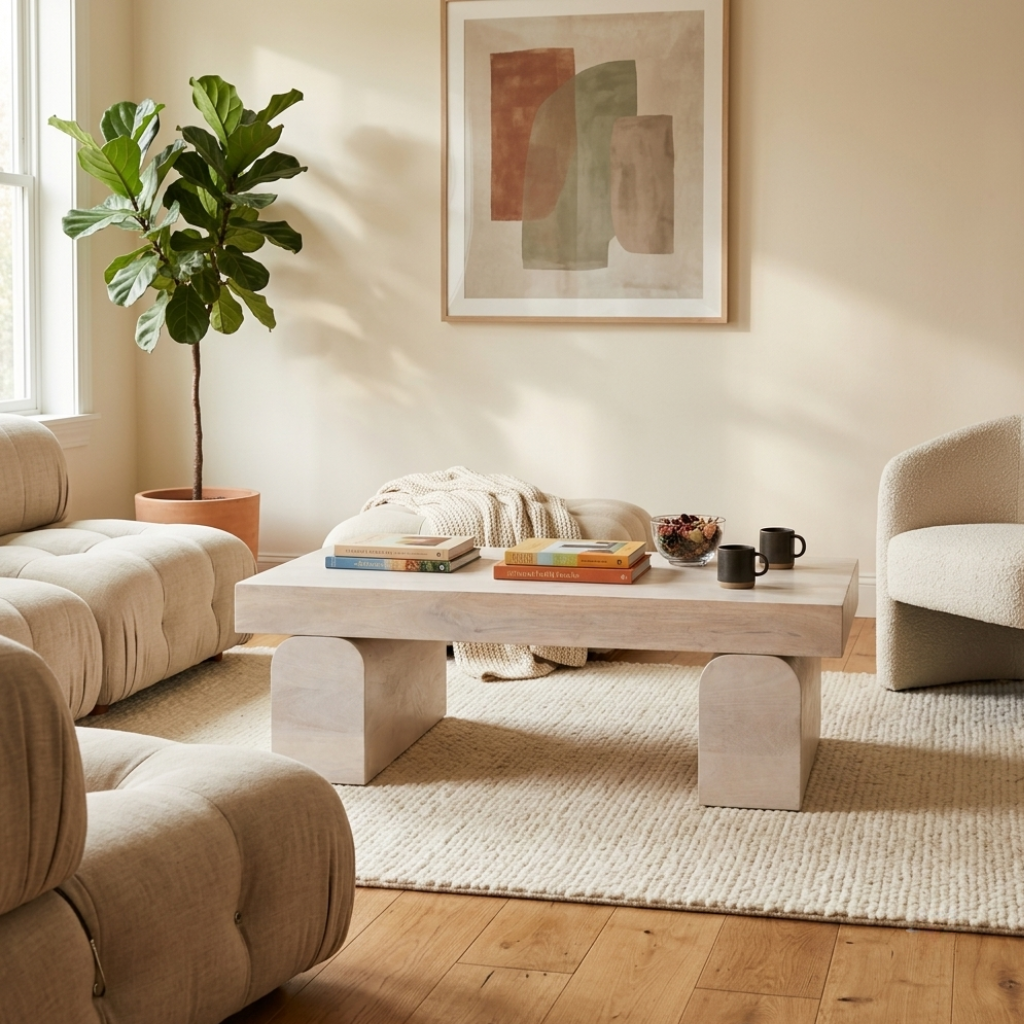 Portico Rectangular Arch Base Coffee Table
