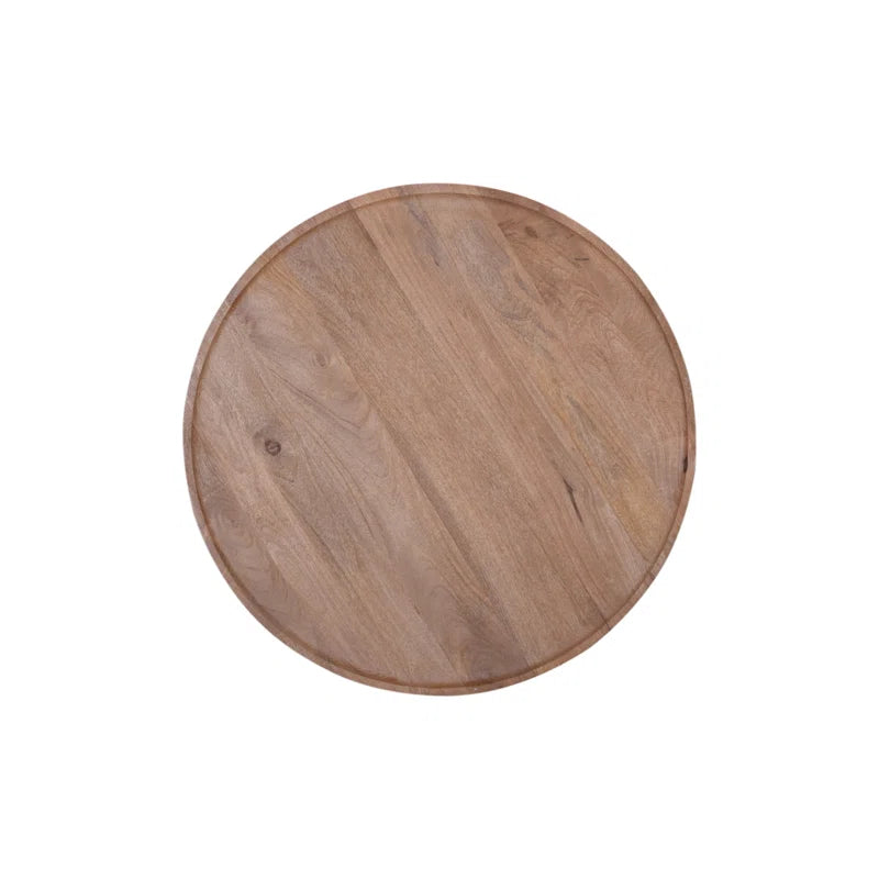 BohoDrum Coffee Table | Mango Solid Wood | Round Shape