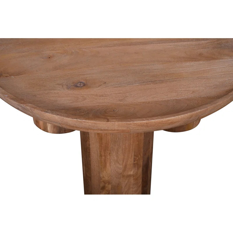 BohoDrum Coffee Table | Mango Solid Wood | Round Shape