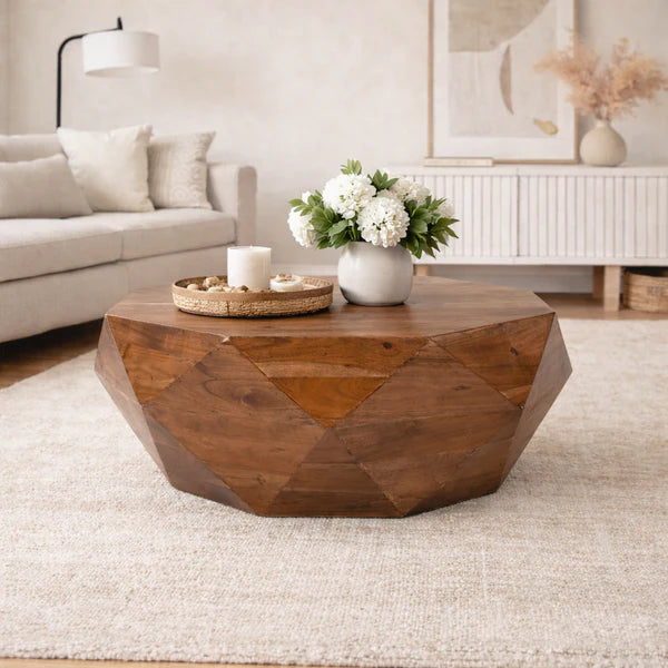 Imperial Coffee Table | Acacia Solid Wood | Diamond Shape