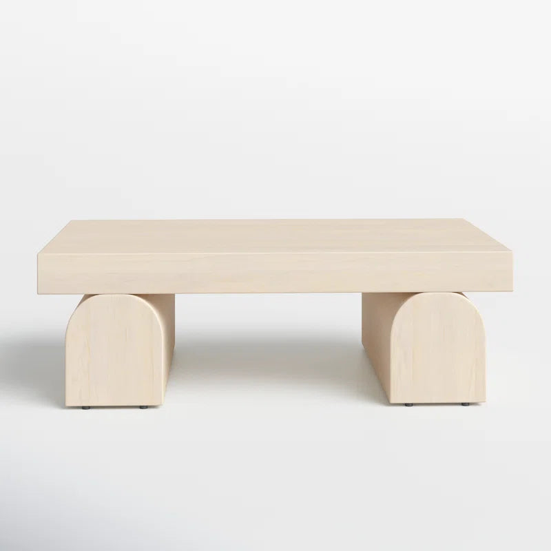 Mango Wood Rectangle COffee table in white color