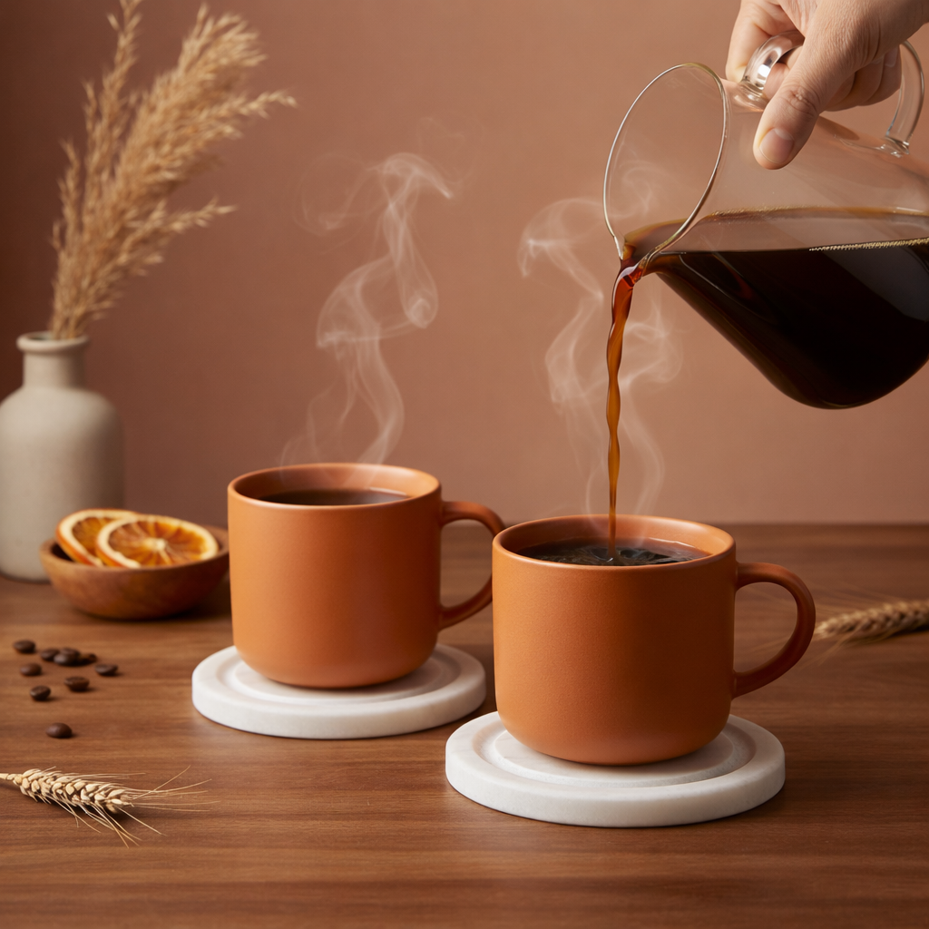 Swirl Marble Coasters (Set of 4)