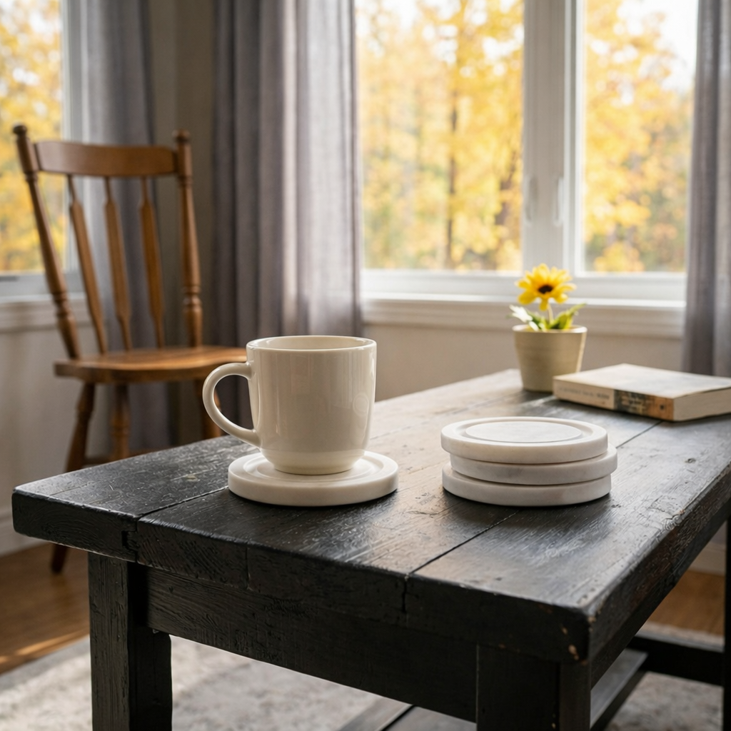 Swirl Marble Coasters (Set of 4)