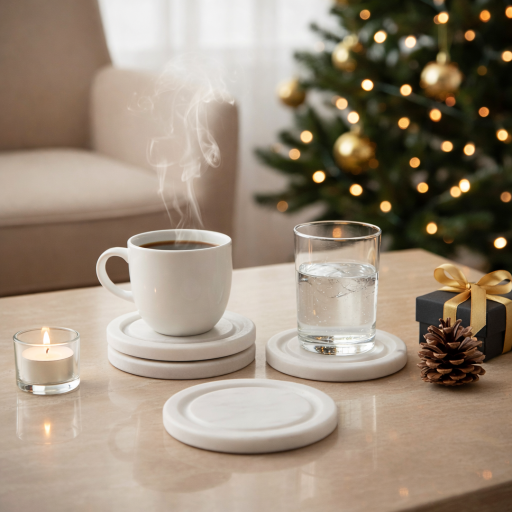 Swirl Marble Coasters (Set of 4)