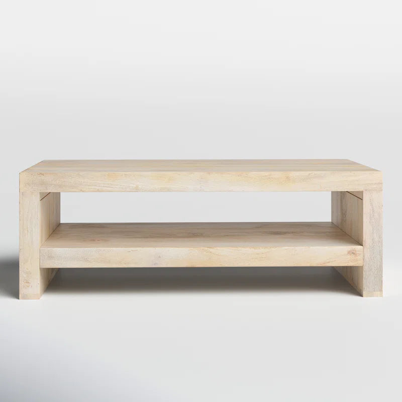 Serene Coffee Table | Solid Mango Wood | Rectangle Top