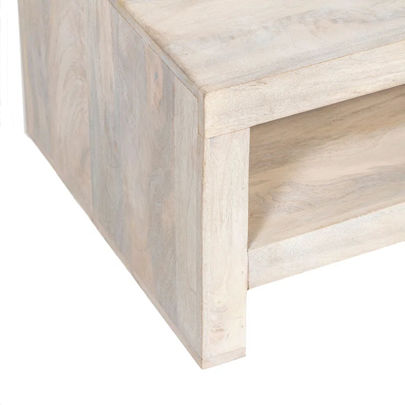 Serene Coffee Table | Solid Mango Wood | Rectangle Top