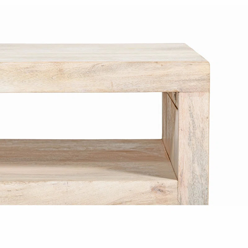 Serene Coffee Table | Solid Mango Wood | Rectangle Top