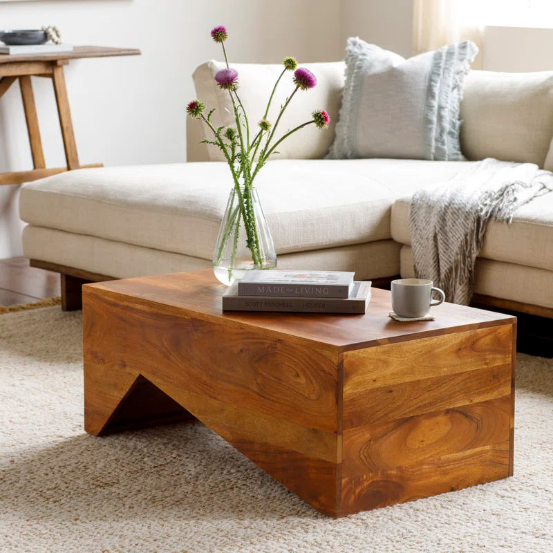 Acacia Solid Wood Coffee Table 