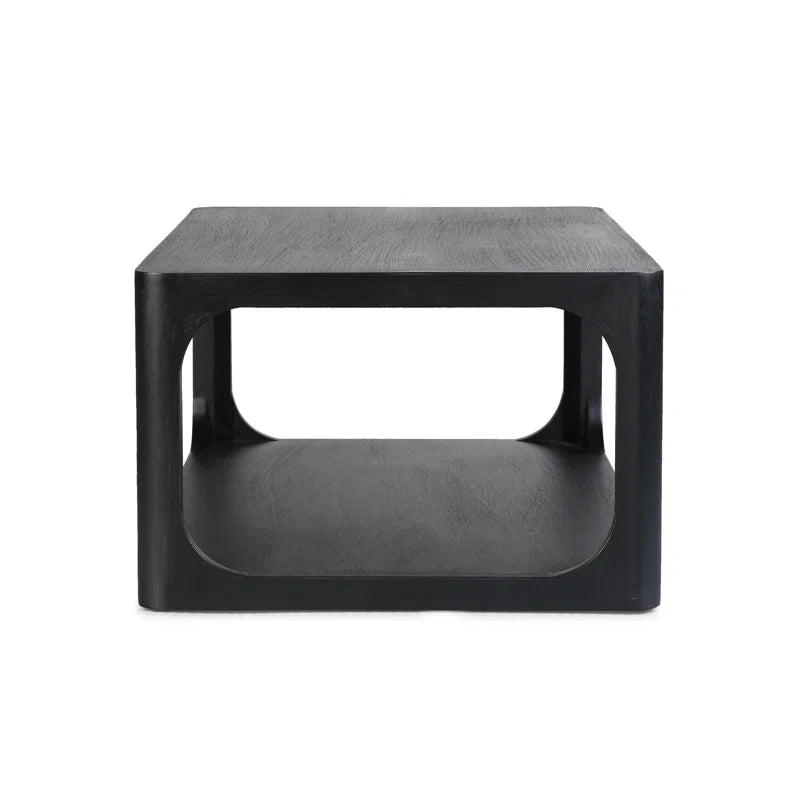 Mango Wood rectangle black COffee Table 