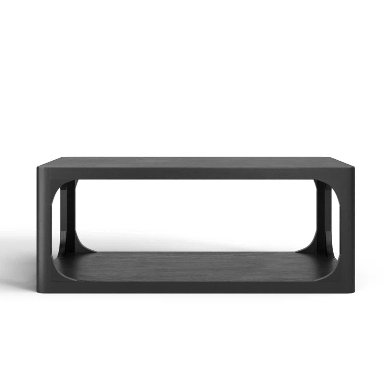 Mango Wood rectangle black COffee Table 