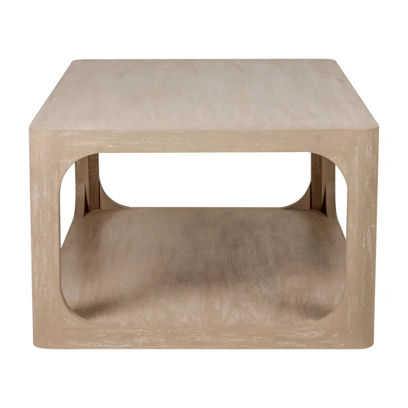 Mango Wood rectangle Light Brown COffee Table 