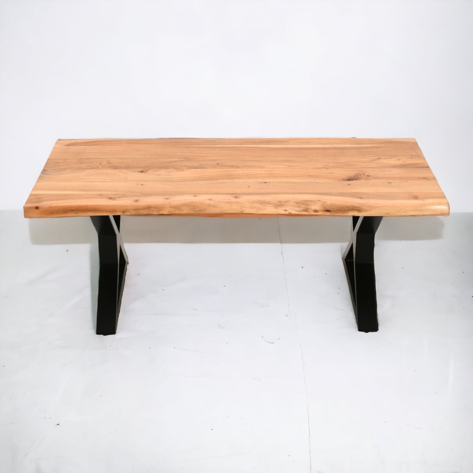 Live Edge Solid Acacia Wood Coffee Table