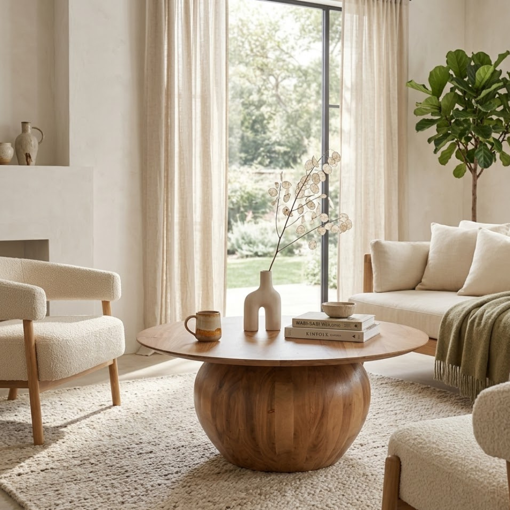 Grove Round Sculptural Coffee Table