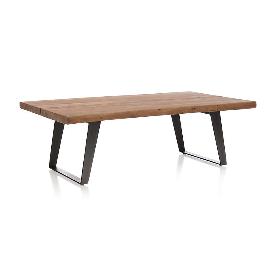 Fusion Coffee Table | Live Edge Solid Wood | Metal Legs