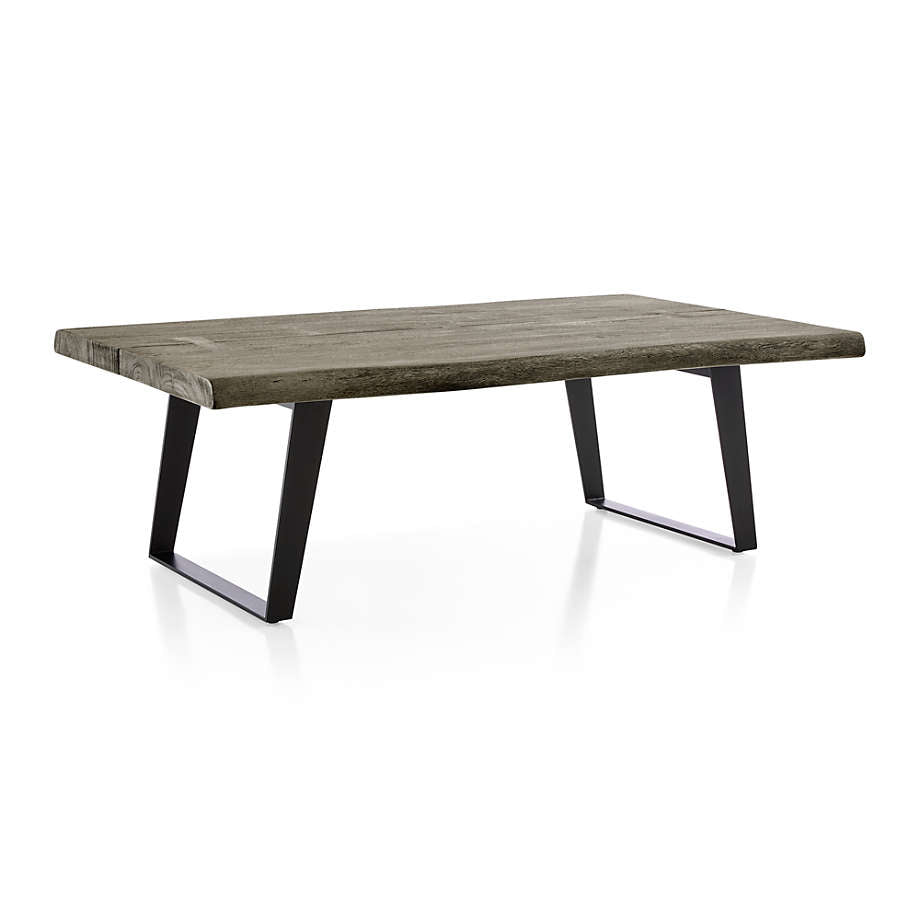 Fusion Coffee Table | Live Edge Solid Wood | Metal Legs