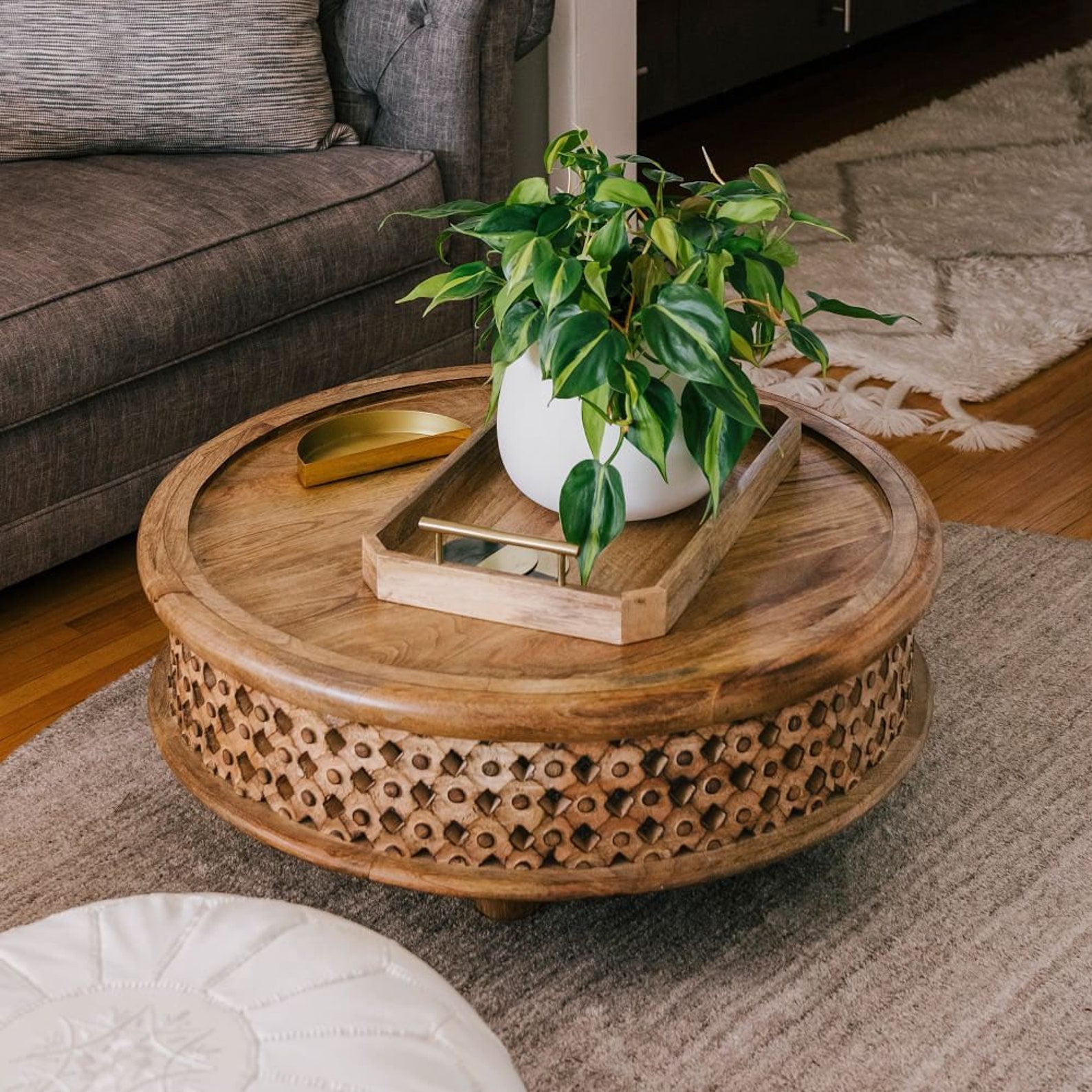 Solid Mango Wood Coffee Table