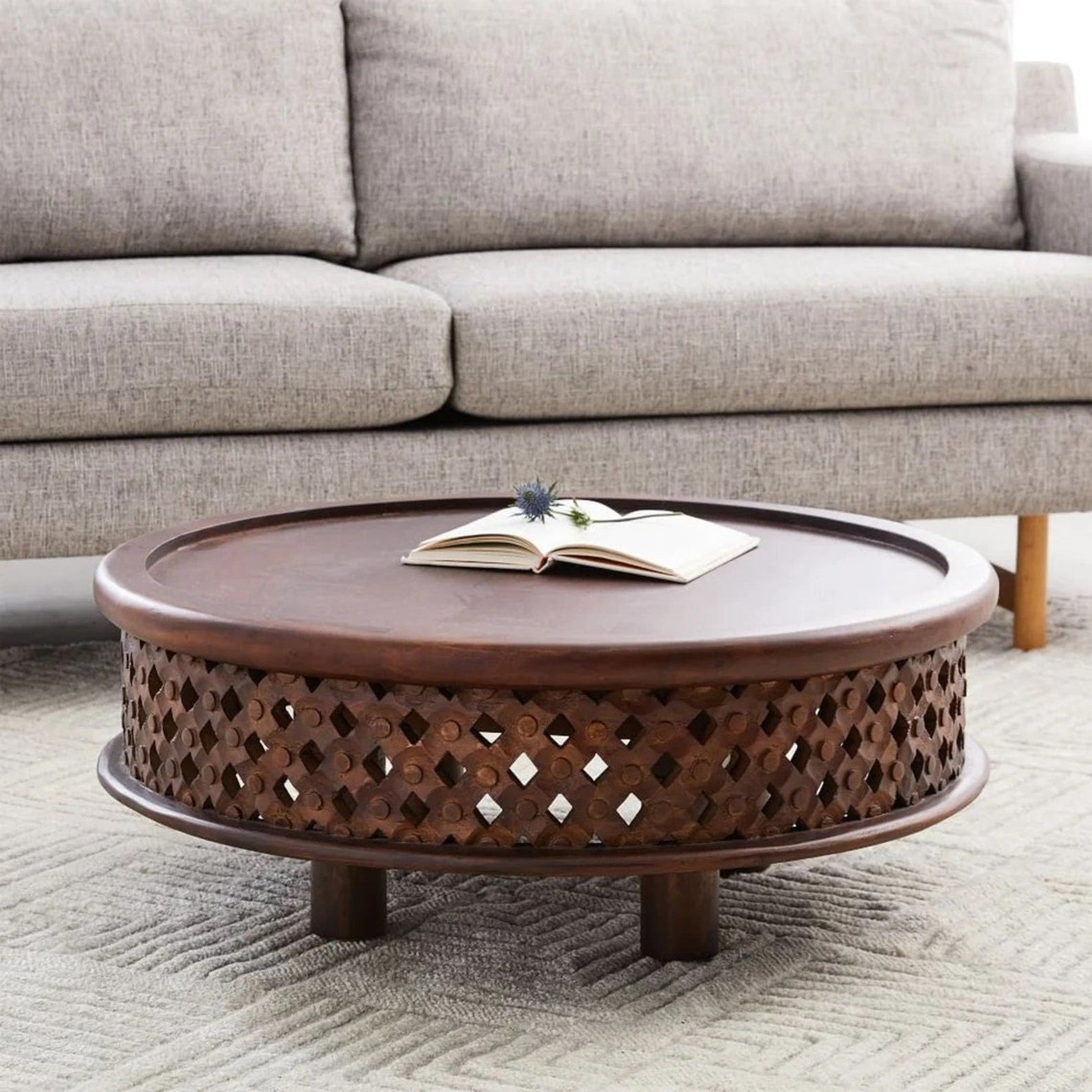 Solid Mango Wood Coffee Table