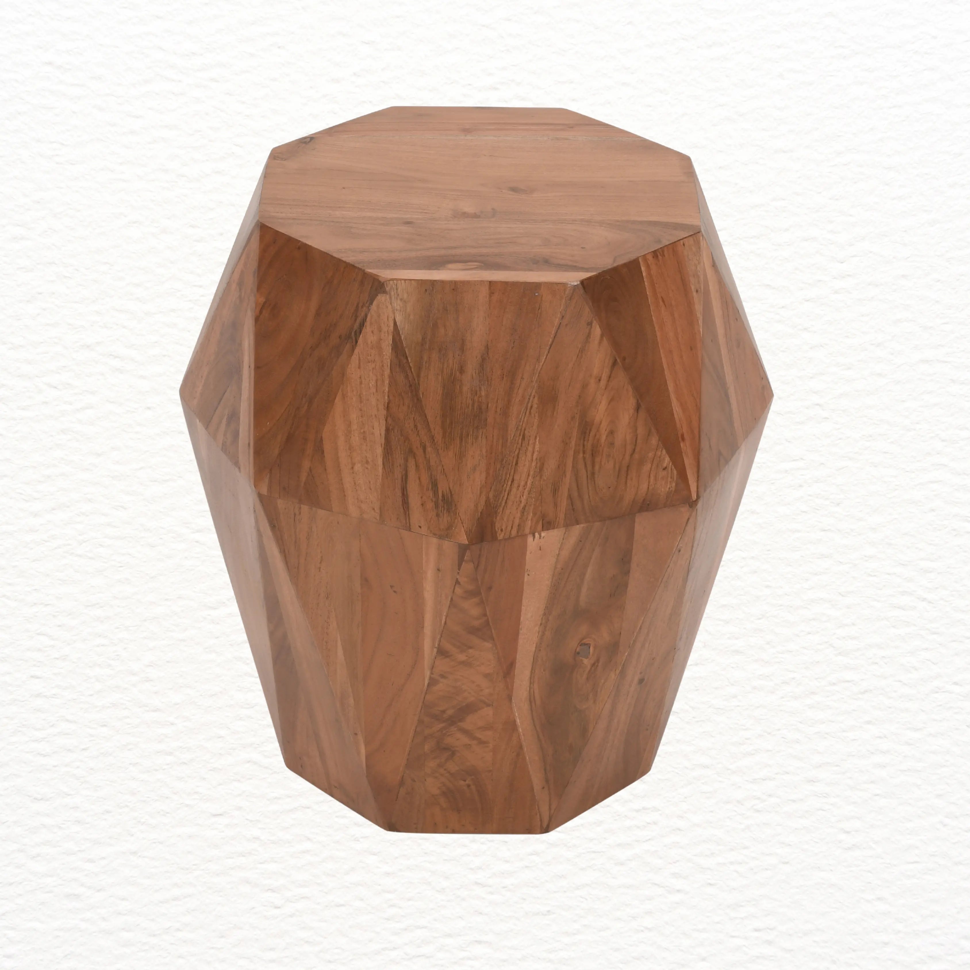 Imperial End Table | Acacia Wood | Diamond Shape