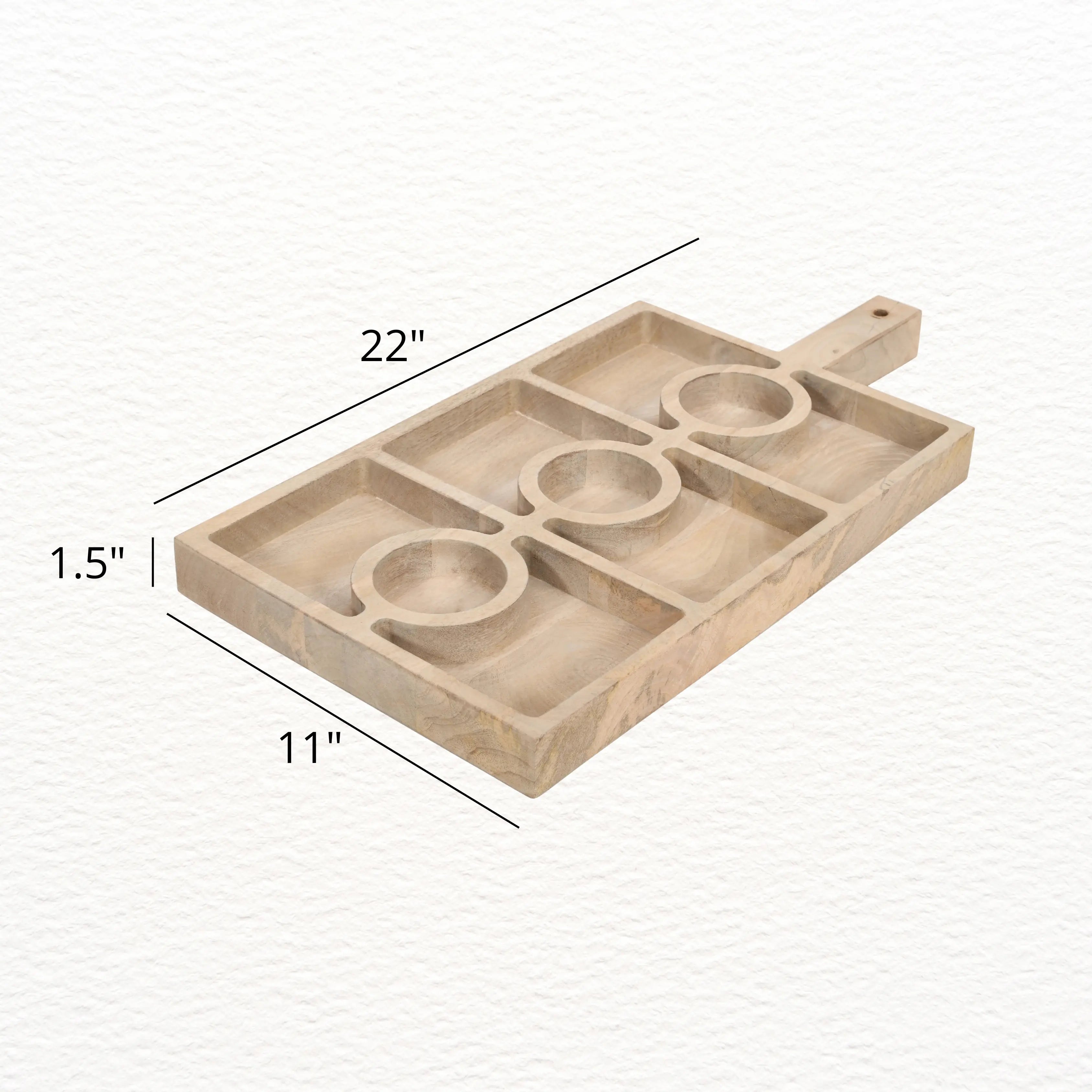 SAVVY Sectioned Serving Board