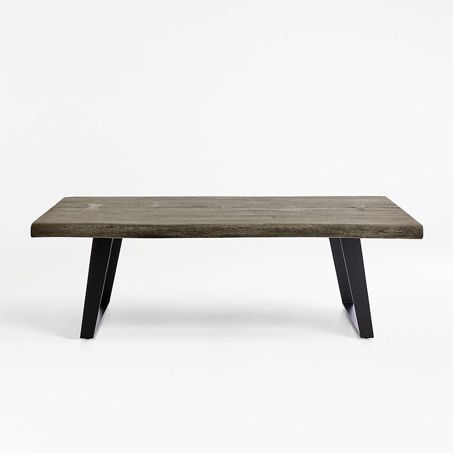 Fusion Coffee Table | Live Edge Solid Wood | Metal Legs